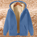 Men's Winter Jackets Fleece Lined Hooded Thermal Zip Up Coat