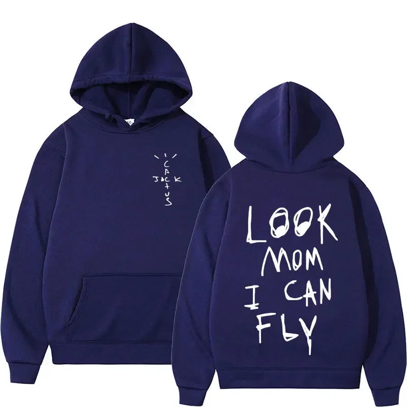 Cactus Jack Hoodie Oversized Hip Hop Streetwear Pullover Sweatshirt