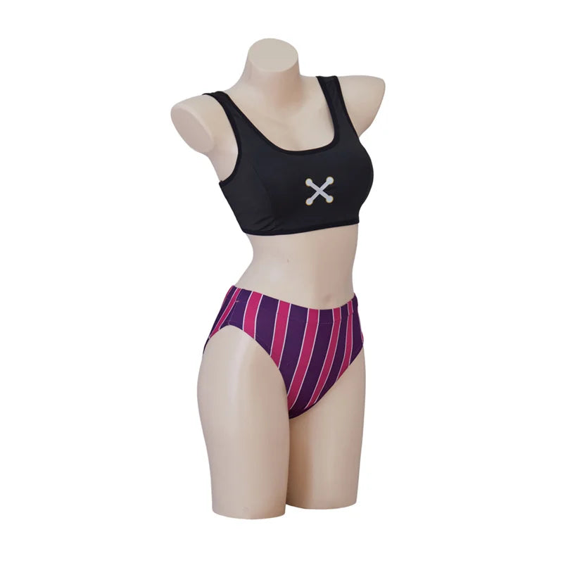 Jinx Sexy Swimsuit Cosplay Costume Summer Bikini Party Outfit