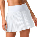 Women's Tennis Skirt Double Layered Pleated High Waisted Skirt