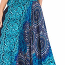 Boho Maxi Skirt Women Vintage Two Way Wear Beach Dress Skirt