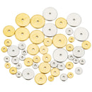 30pcs Stainless Steel Spacer Beads Thin Round Flat DIY Jewelry Making