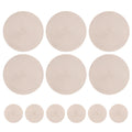 Set Of 12 Round Braided Table Mats Non Slip Heat Resistant Pads
