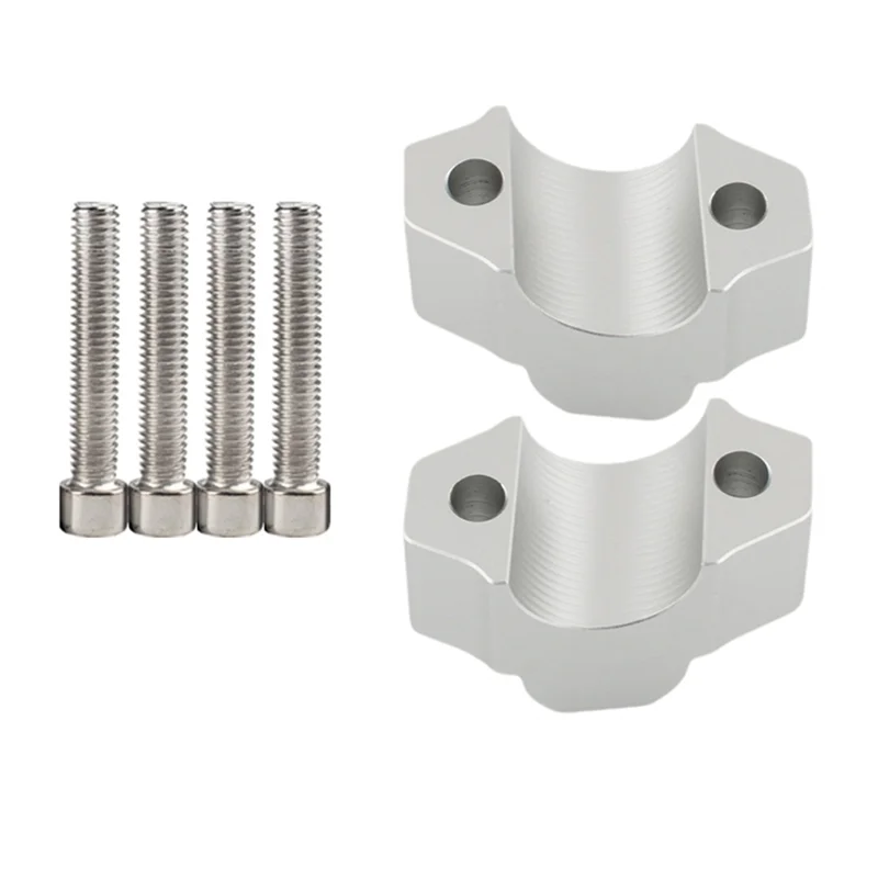 Handlebar Riser Clamp Extend Adapter For XSR900 Motorcycle Silver