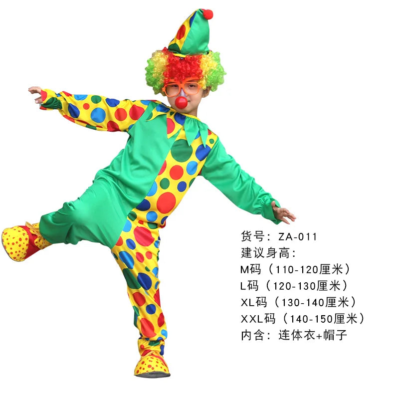 Funny Costumes For Kids Clown Role Play Suits For Boys Girls