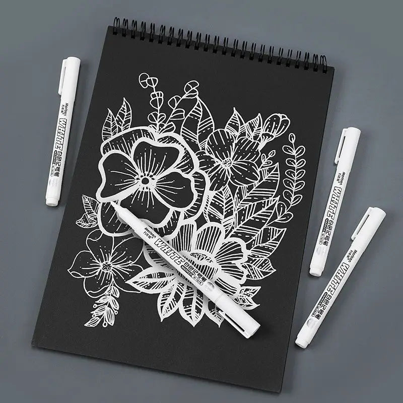 White Paint Pen 1.0mm Waterproof Permanent Paint Marker For Art