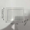 Mini Translucent Storage Box Rectangular Dustproof Jewelry Case Container