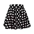 Plus Size Pleated Skirt Knee Length Flared Casual Women Skirt