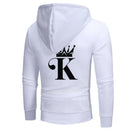 Men's Coat Casual Hooded Jacket With Diagonal Zipper For Sports