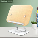 Adjustable Acrylic Book Stand With 360 Degree Rotating Base And Clips