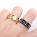 10Pcs Stainless Steel Rings Set Simple Classic Mixed Colors Jewelry