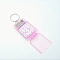 Mini Transparent Calculator Portable Flip Keychain Compact For Students