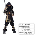 Kids Ninja Costume Set For Boys Girls Black Red Assassin Outfit