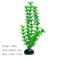 Artificial Aquarium Plants Green Plastic Underwater Fish Tank Decor
