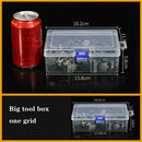 Plastic Organizer Box Clear Compartment Storage For Jewelry Tools