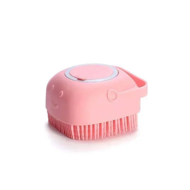 Pet Bathing Brush Soft Silicone Massager For Dog Cat Grooming