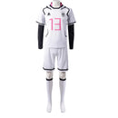 Blue Lock Shidou Ryusei Cosplay Costume Sportswear Set Wig Shorts