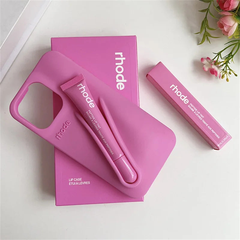Rhode Lip Gloss Phone Case Silicone Cover For IPhone 16 15 14 13 12 11 Pro Max