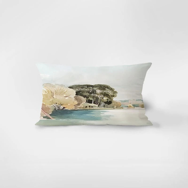 Nordic Pillow Cover Retro Rectangular Sofa Lumbar Case