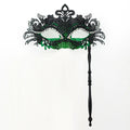 Venetian Masquerade Mask With Holding Stick For Womens Party