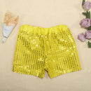 Toddler Birthday Shorts Sparkly Sequins Elastic Waist Party Pants
