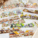 10pcs Landscape Stickers Pack For Scrapbooking DIY Journal Collage