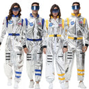 Adult Silver Astronaut Costume Space Jumpsuit For Men And Women
