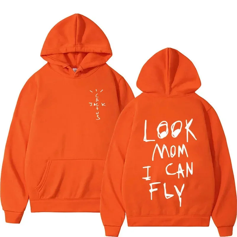 Cactus Jack Hoodie Oversized Hip Hop Streetwear Pullover Sweatshirt