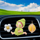 Car Vent Aromatherapy Clip Cute Cartoon Ice Cream Girl Design