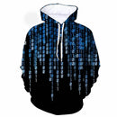 Men's Hooded Sweatshirt 3D Printed Pattern Casual Loose Sportswear Top