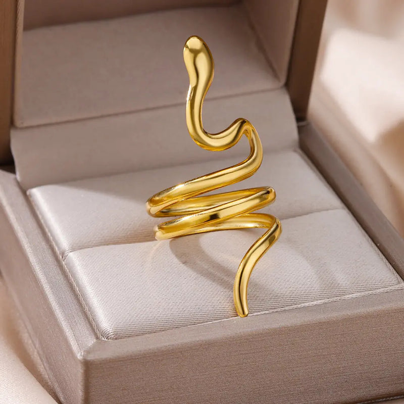 316L Stainless Steel Rings For Women Gold Color Classic Wedding Couple Rings