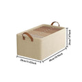 Stackable Closet Organizer Fabric Storage Box With Steel Frame Handle