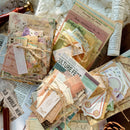 Vintage Scrapbooking Paper Kit 100pcs Pack Light DIY Journal Decor Materials