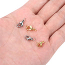 20 Sets Stainless Steel Lobster Clasps With Jump Rings Various Sizes
