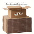 Mailing Shipping Boxes Brown Single Wall Corrugated Cardboard 7.87x4.13x5.31 Inches