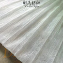 Gradient Pleated Glitter Mesh Fabric Gray Soft Shiny Textile For Sewing