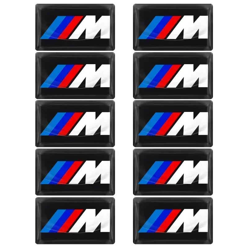 Carbon Fiber Steering Wheel Emblem 2 5 10 Pcs For BMW F30 F10 X5 X6