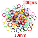 Colorful Mixed Alloy Jump Rings Lobster Clasp DIY Jewelry Making Supplies