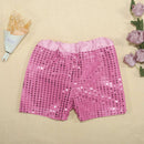 Toddler Birthday Shorts Sparkly Sequins Elastic Waist Party Pants