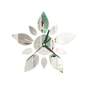 40Cm DIY Flower Leaf Mirror Acrylic Mirror Wall Clock Sticker Quartz Clocks Living Room Decor Watch Home Decor Sticker B Durable