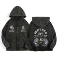 Darc Wolves Cotton Zip Up Hoodies For Men And Women Casual Jacket