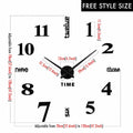 MCDFL Luxury 3D Wall Clock For Living Room Kitchen Bedroom Decor