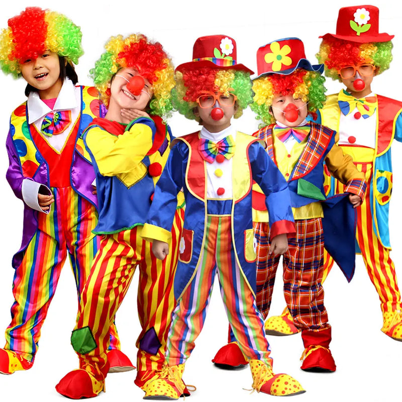 Funny Costumes For Kids Clown Role Play Suits For Boys Girls