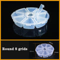 Plastic Organizer Box Clear Compartment Storage For Jewelry Tools