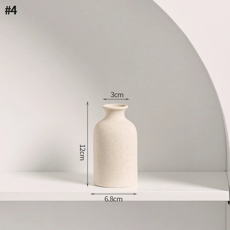 INS Ceramic Vase White Nordic Decorative Flower Pot For Home Decor