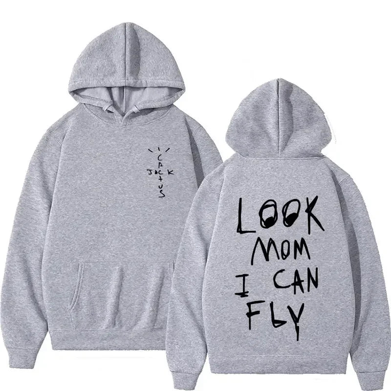 Cactus Jack Hoodie Oversized Hip Hop Streetwear Pullover Sweatshirt