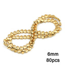 Gold Plated Hematite Beads Star Heart Shapes Loose Jewelry Beads