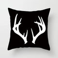 Black And White Geometric Cushion Cover Cube Letter Print Sofa Pillow