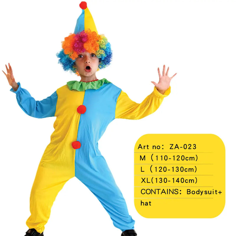 Funny Costumes For Kids Clown Role Play Suits For Boys Girls