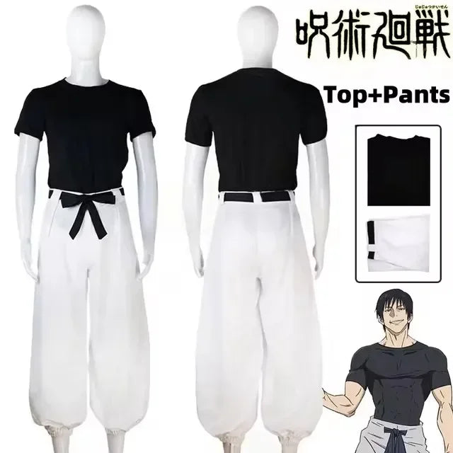Touji Fushiguro Cosplay Costume Wig Uniform For Men Women